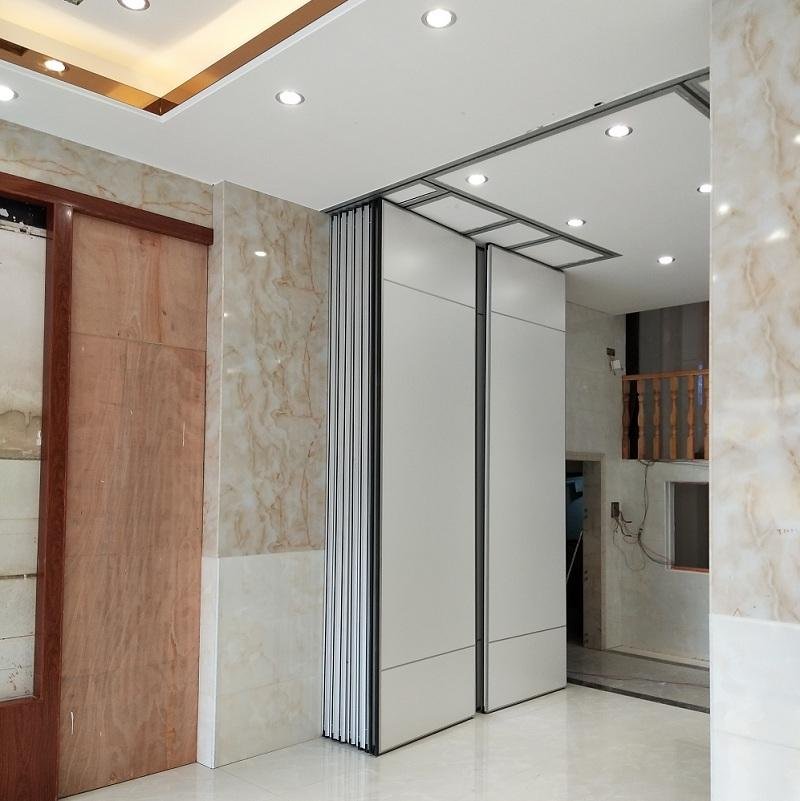 Acoustic Office Villa Sliding Door Partition Wall With Fabric Melamine For Hotel 2