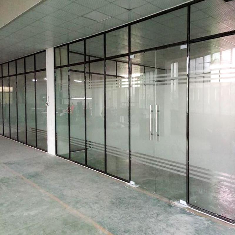 Exterior And Interior Sliding Folding Glass Partition Walls For Office