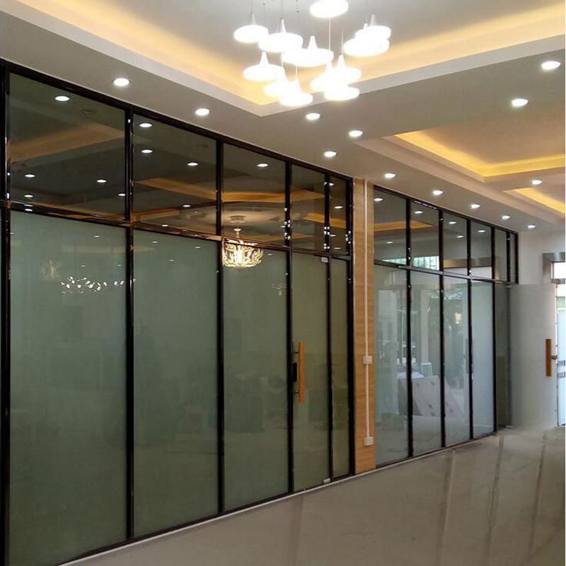 Exterior And Interior Sliding Folding Glass Partition Walls For Office / Factory 4