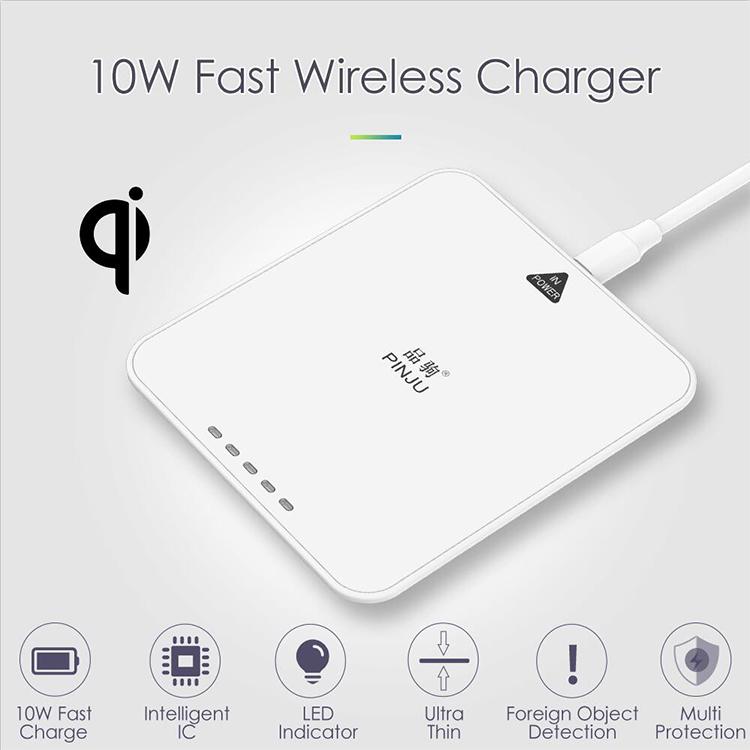 10W Fast Wireless Charger Fast Charger Plate Qi Wireless Charging Pad