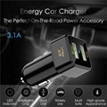 3.1A Dual USB Car Charger In-Car Charger Car Accessory Smart Car Adapter