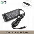19.5V 3.34A 4.5*3.0mm 65W laptop AC power adapter charger for Dell Inspiron 