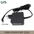 20V 2.25A 45W 4.0*1.7mm Laptop  AC Power Adapter for Lenovo charger Ideapad 100  1