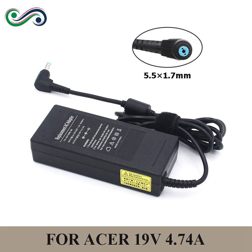19V 4.74A 90W 5.5x1.7mm Laptop AC Adapter Charger for ACER notebook power supply