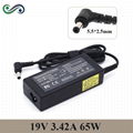 19V 3.42A 65W Laptop AC Adapter Charger for Asus ACER TOSHIBA GATEWAY 1