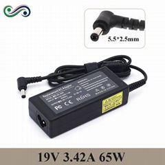19V 3.42A 65W Laptop AC Adapter Charger for Asus ACER TOSHIBA GATEWAY