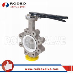 Stainless steel lug butterfly valve