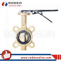 Bronze wafer butterfly valve