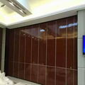 Banquet removable moveable wall partition system with manual operating system