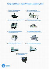 mobile phone tempered glass making machine whole assembly production line for ma