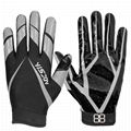 Padded receiver gloves good professional american football gloves for youth play
