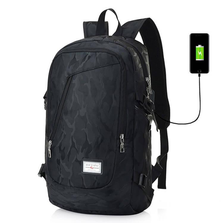 Backpack with USB Charging Port Laptop Backpack Travel Bag Camping
