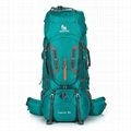 80l hiking backpack waterproof lightweight for Women Men with Waterproof Rain Co 4