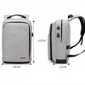 Lightweight Laptop Backpack USB Port Water Resistant 15.6 Inch Business Slim Bac 3