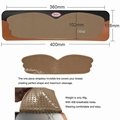 One-piece Breathable Thin Strapless Strong Adhesive Invisible Bra for Party Dres 5