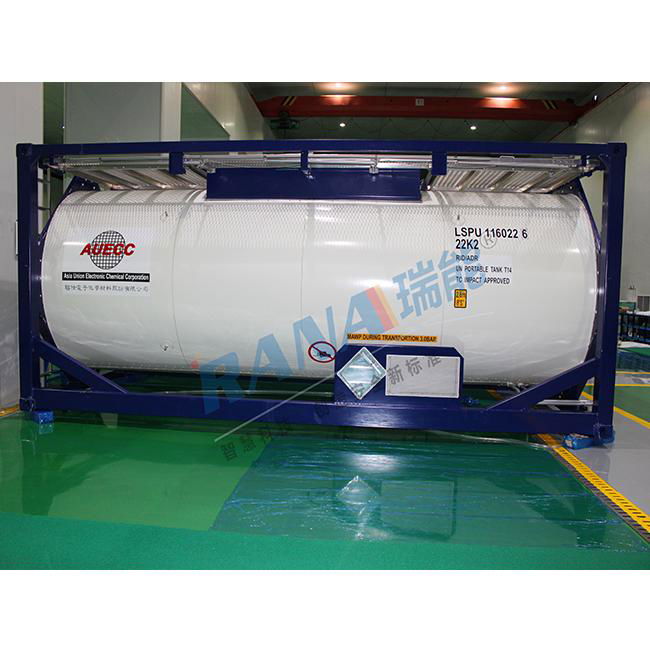 PTFE Lined steel ISO tank container  2