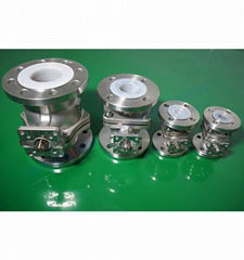 Teflon PTFE PFA Lined Ball Valve