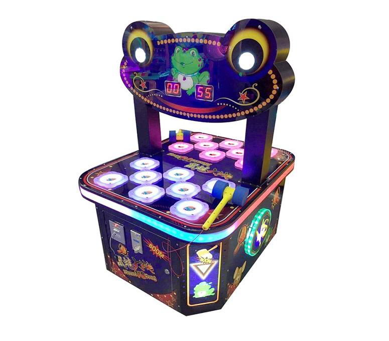 double players hammer hitting crazy frog redemption arcade game machine 