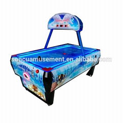 Children's video air hockey table game machine