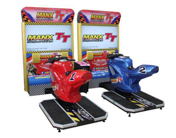 Double TT motorcycle arcade racing game machine 