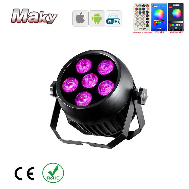 IP65 waterproof outdoor wedding dj club event stage led par can light 6x18w   2