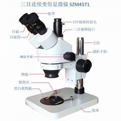 SZM45T1三目连续变倍体视显微镜