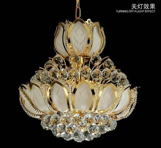 Small Crystal Chandelier - 5508 Double Lotus