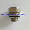 Liquid tight stainless steel straight connectors for metal flexible conduit 1