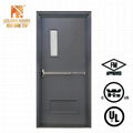 steel fire door with narrow