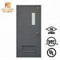steel fire door with louver and narrow