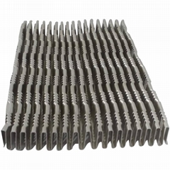 Heat exchanger part aluminum cooling fins turbulator