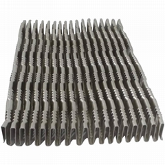 Heat exchanger part aluminum cooling fins turbulator