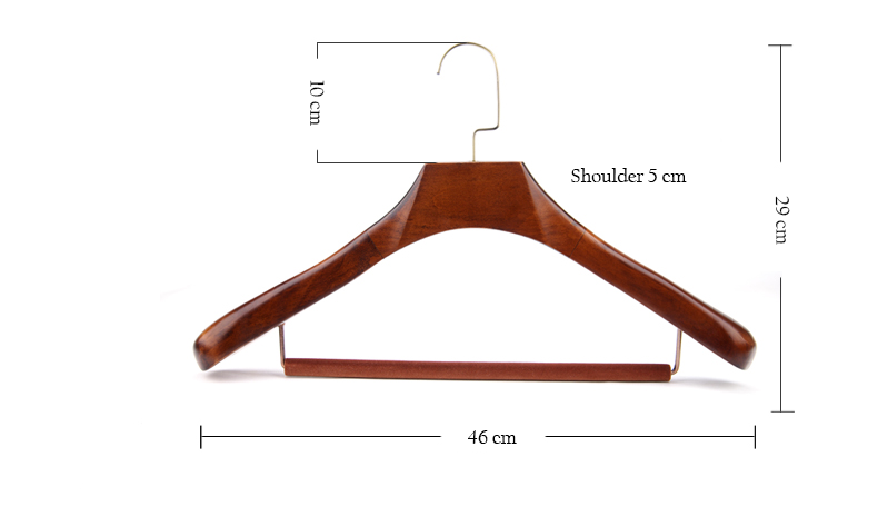 China Hangers Made With Flocking Bar Wooden Coat Hanger 2