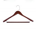 China Hangers Made With Flocking Bar Wooden Coat Hanger 5