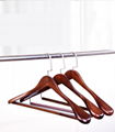 China Hangers Made With Flocking Bar Wooden Coat Hanger 1