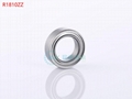 R3ZZ Miniature Bearing 4.762mmx12.700mmx4.978mm Deep Groove Ball Bearing 4
