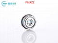 F623ZZ Miniature Flange Bearing 3X8X3mm Metal Cage Metal Shielded 2