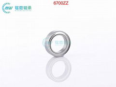 6700ZZ Thin Section Ball Bearing 10X15X4mm Metal Cage Deep Groove Ball Bearing