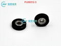 PU68312-3 Polyurethane Coated Bearing 3x12x3mm Black And Transparent Color 3