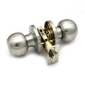 Satin brush nickel cylindrical round knob entry privacy door knob lock 1