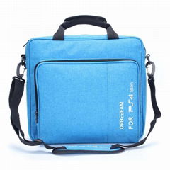 Multifunction Bag for PS4 Slim Protector Shoulder Carry Bag Canvas Case For Play