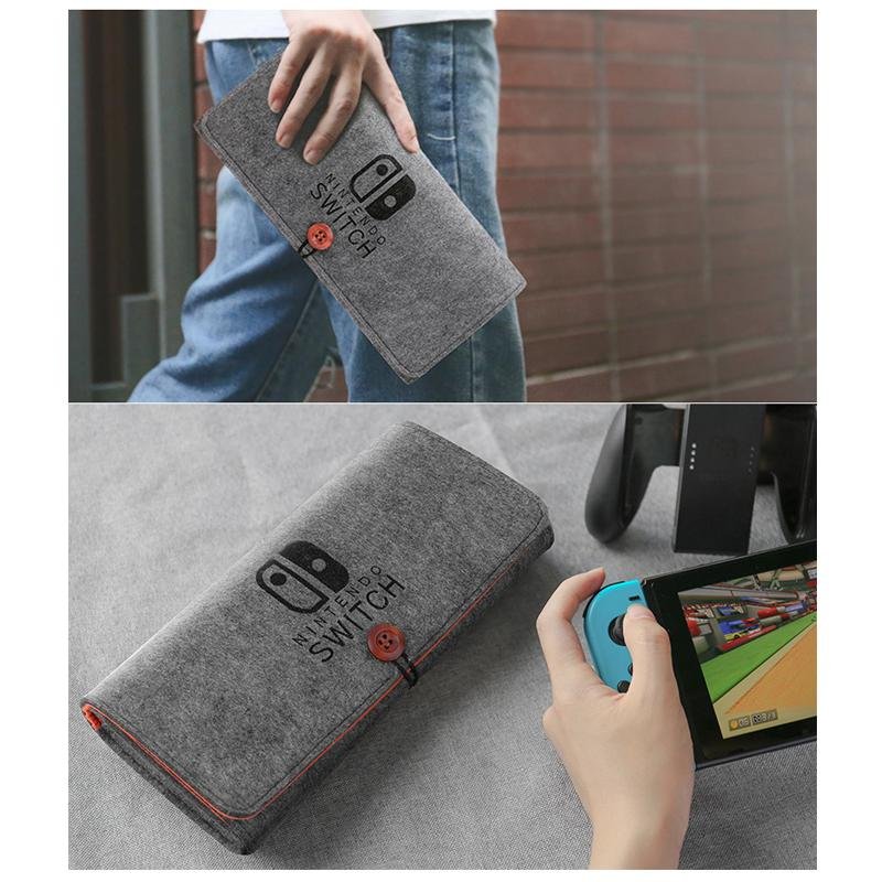 Portable Traval Case For Nintend Switch Felt Storage Hard Carrying Case Bags 4