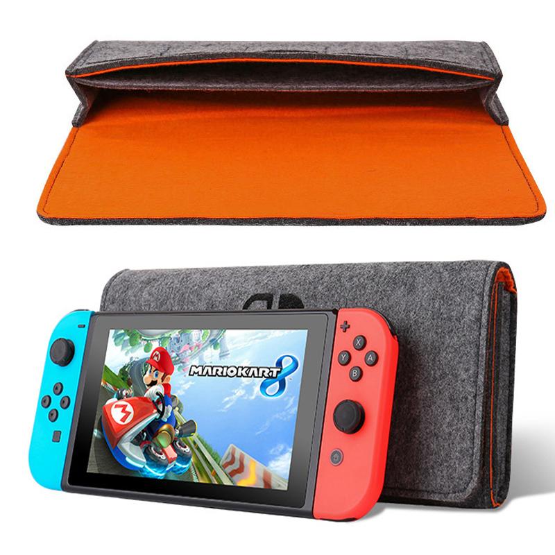 Portable Traval Case For Nintend Switch Felt Storage Hard Carrying Case Bags 5