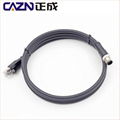 M12 X型轉RJ45連接線X-coding連接器千兆以太網Patch Cord CAT6a 3