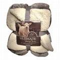 Cotton or Flannel or Coral Fleece & Sherpa blanket