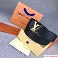 LV INITIALES 40MM Epi calf leather lv belts LV signature buckle