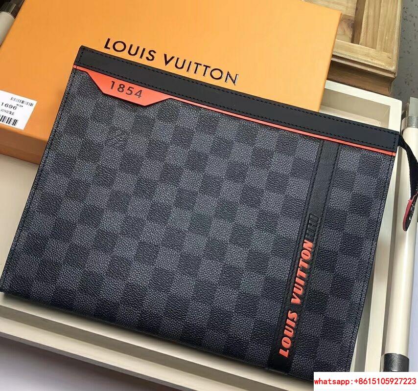 Louis Vuitton DAMIER COBALT RACE POCHETTE VOYAGE MM Cowhide-leather LV CLUTH (China Manufacturer ...