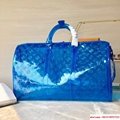 Louis Vuitton Keepall Bandouliere 50  Travel Boston Bag Transparent MONOGRAM PVC