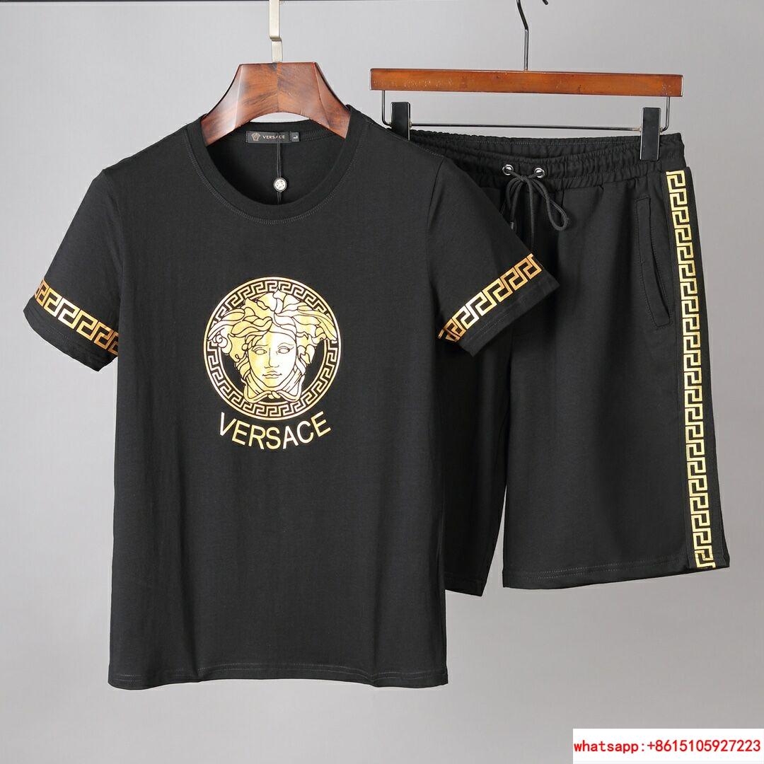 newest versace men sets versace suit tshirt with shorts for summer