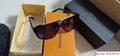 hotsale lv sunglass lv black sunglass gold frame with complete packing 